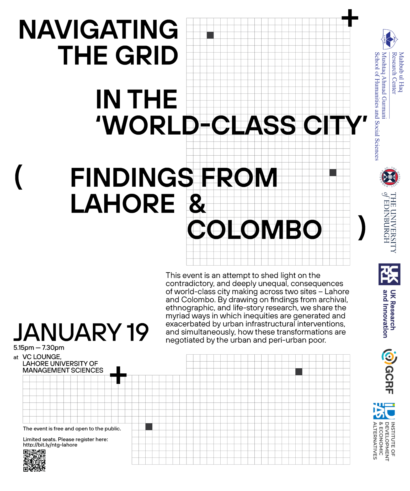 Navigating the Grid in the ‘World-Class City’ - Findings from Lahore and Colombo